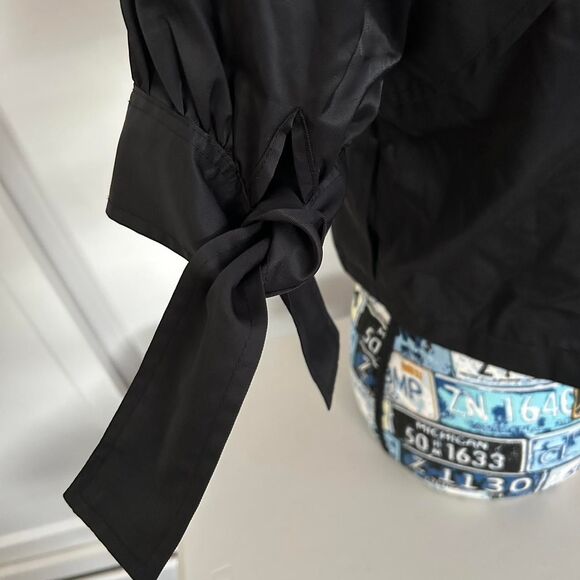 Vintage Y2K Beau Bois Women's Black Jacket Blazer Cropped - Picture 4 of 6